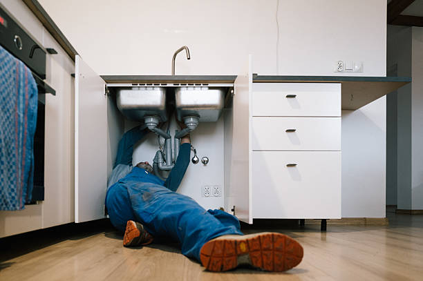 Professional Leak Detection technician working in Westphalia, IN